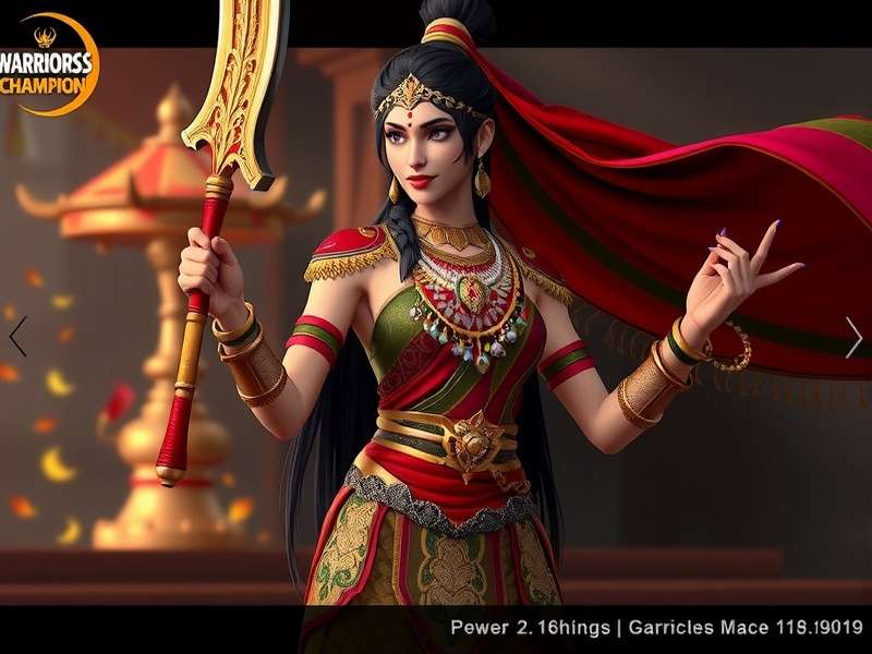 Warrioress Mace Champion character customization